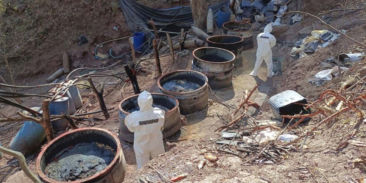 Desmantelan cinco narcolaboratorios en Jalisco, Nayarit y Sinaloa; aseguran drogas y químicos