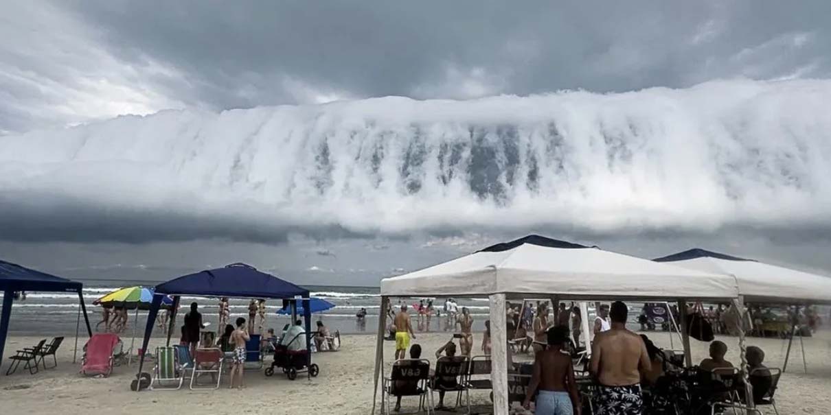 Nube rodante impacta en Brasil