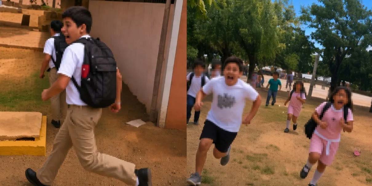 Aterrador recreo: estudiantes corren para escapar de los disparos en Mazatlán
