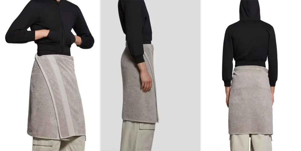 La firma Balenciaga lanza su falda toalla; tiene un costo de más de 20 mil pesos