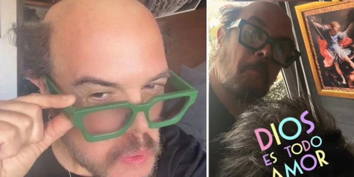 “Aquí está mi peluquín”: Aleks Syntek publica foto sin cabello