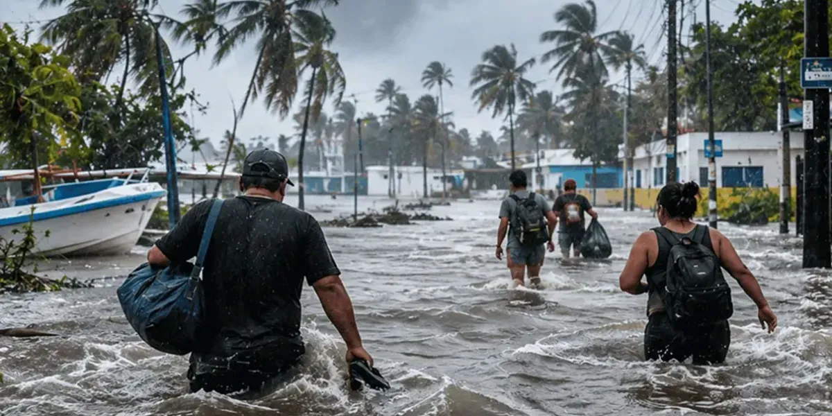 Huracán Simón deja un muerto, inundaciones y evacuaciones en el Pacífico mexicano