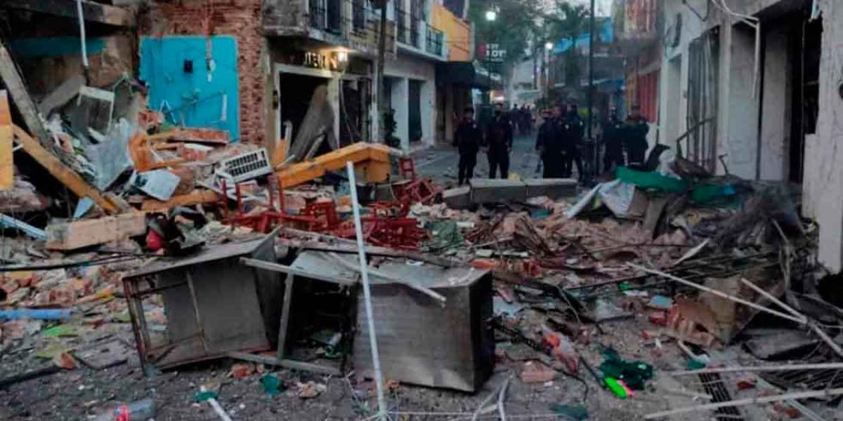 Explosión en taquería daña comercios en Villahermosa, Tabasco