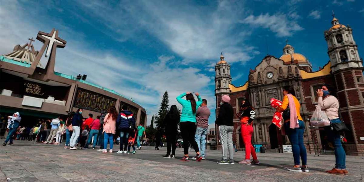 Ya vacunados contra el Covid, regresan peregrinos a visitar a la Virgen de Guadalupe