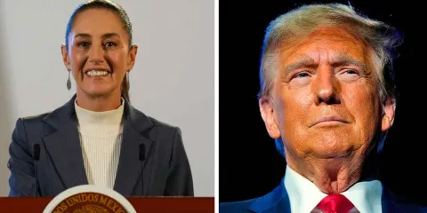 Trump aplaza aplicación de aranceles a México, tras llamada con Sheinbaum