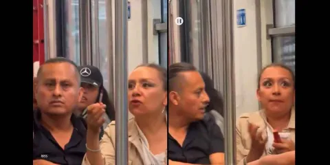 Hombre invade vagón exclusivo para mujeres en Metro de CDMX.  Usuaria lo increpa