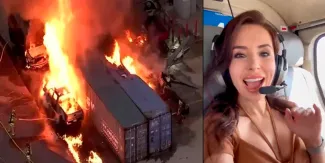  Helicóptero de NBC se desploma en Los Ángeles durante cobertura; hay tres muertos. VIDEO.