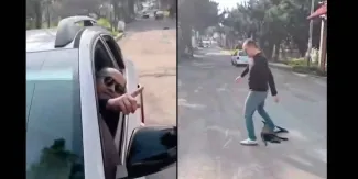 Sujeto atropella a perro en Milpa Alta y patea su cuerpo para retirarlo de la calle. VIDEO