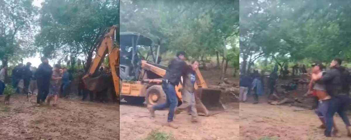 Con violencia desalojan a más de 90 familias indígenas que habitaban predio en Tampamolón, SLP