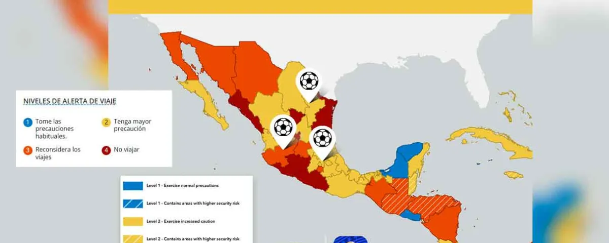 Estados Unidos emite alerta para viajeros del Mundial 2026 en México; estos son los estados con mayor riesgo