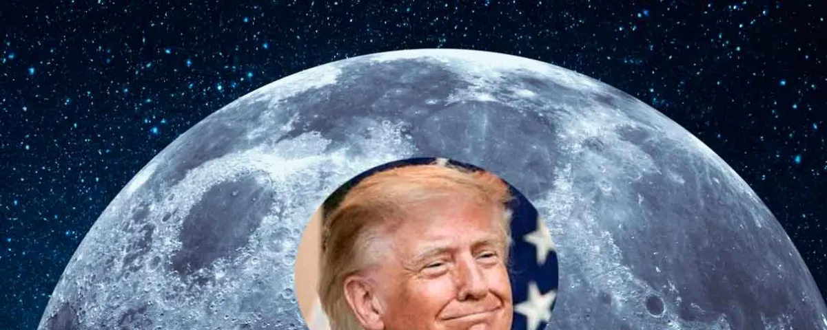 ¿La Luna puede tener un propietario? Trump la reclama como territorio estadounidense