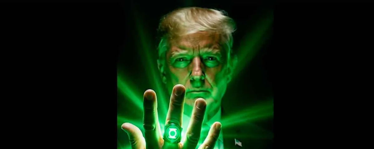Trump se convierte en Linterna Verde con IA para frenar a migrantes