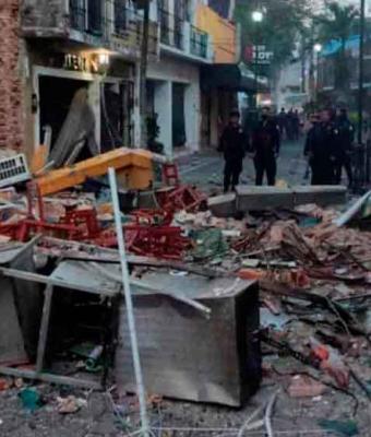 Explosión en taquería daña comercios en Villahermosa, Tabasco